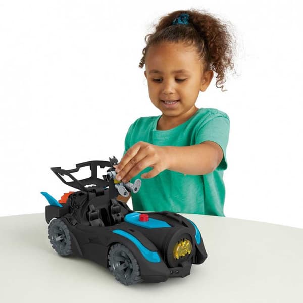 Fisher Price Batmobo Power Reveal Car Dc Super Friends Flerfärgad