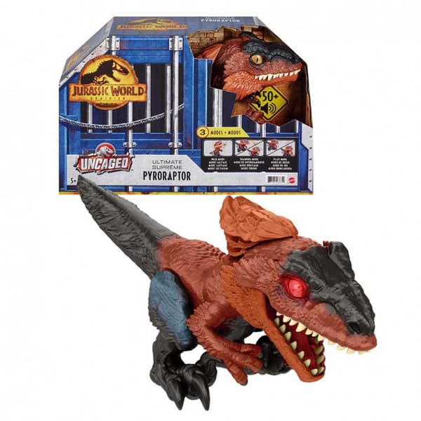 Jurassic World Flammen Dinosaur Figur Brun