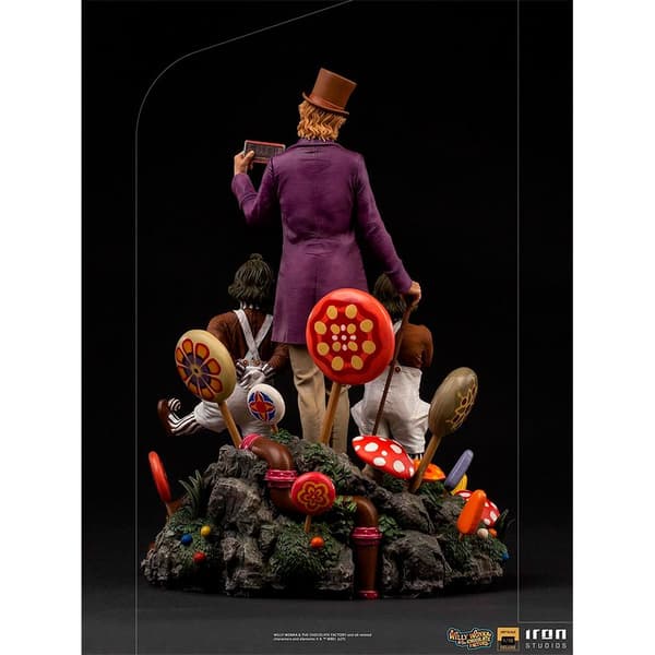 Iron Studios Og Chokoladefabrikken Willy Wonka Willy Wonka Og Oompa-loompas 1/10 Figur Flerfarvet