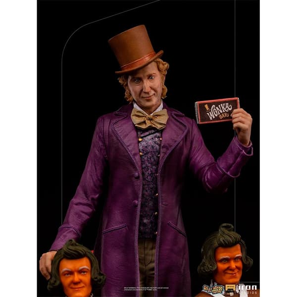 Iron Studios Og Chokoladefabrikken Willy Wonka Willy Wonka Og Oompa-loompas 1/10 Figur Flerfarvet
