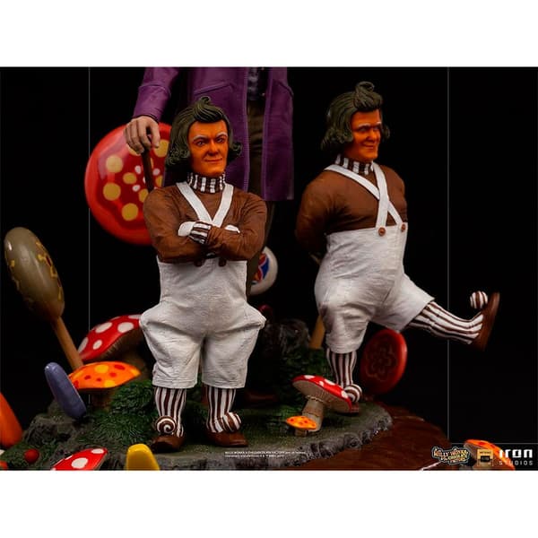 Iron Studios Og Chokoladefabrikken Willy Wonka Willy Wonka Og Oompa-loompas 1/10 Figur Flerfarvet