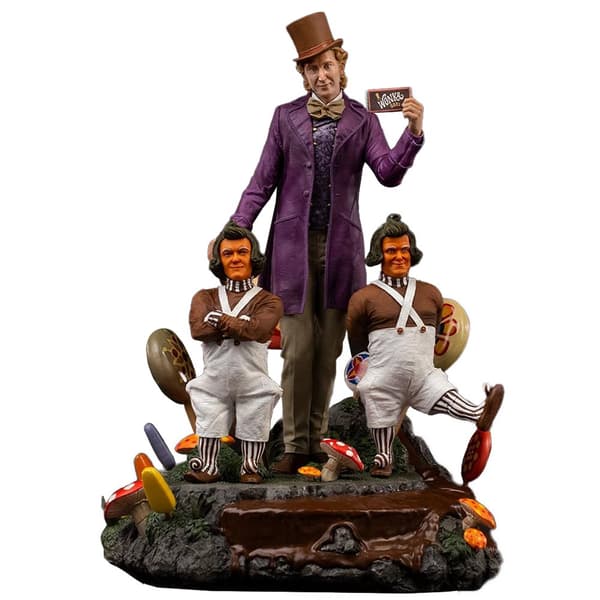 Iron Studios Och Chokladfabriken Willy Wonka Willy Wonka Och Oompa-loompas 1/10 Figur Flerfärgad