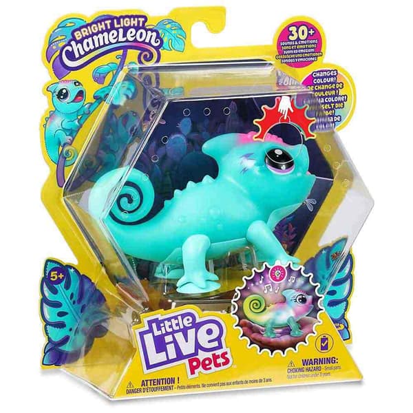Famosa Tu Camaleón Luminoso Figur Little Live Pets Sunny Grøn