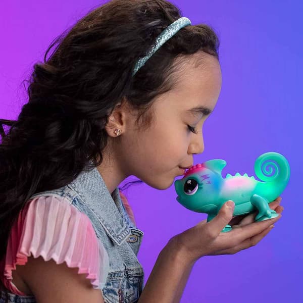 Famosa Tu Camaleón Luminoso Figur Little Live Pets Sunny Grøn