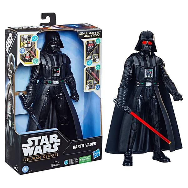 Star Wars Galaktisk Aktion Electrónica Interactiva Figur Darth Vader Figura Svart