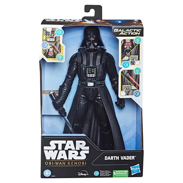 Star Wars Galaktisk Aktion Electrónica Interactiva Figur Darth Vader Figura Svart