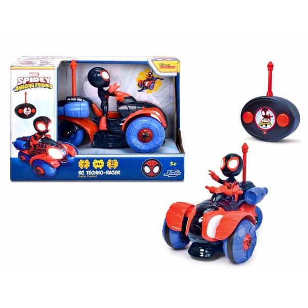 Jada Og Dens Techno Racer Supechy Spidey 1:24 Figur Søvfarvet