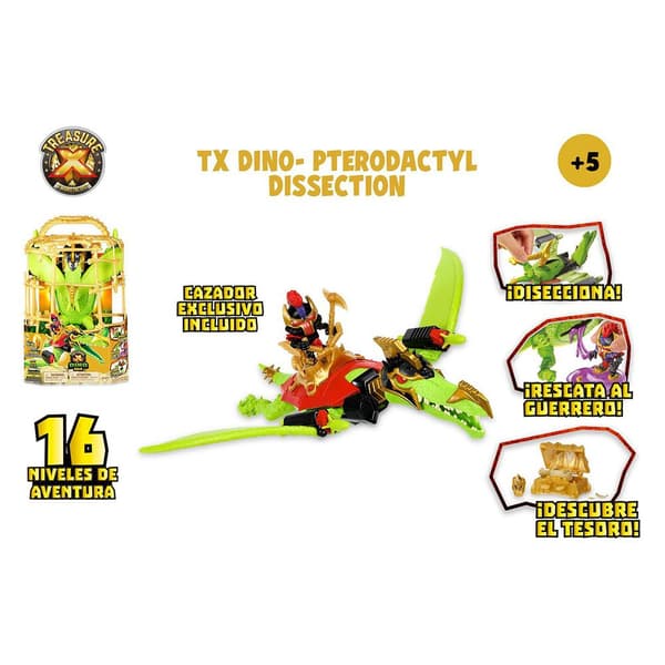 Famosa Figur Tx Dino Pterodactyl Dissection Grøn