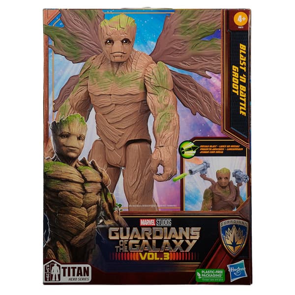 Avengers Blast N Battle Figur Groot Grøn