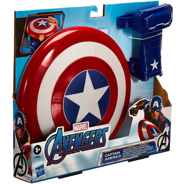 Avengers Captain America-skölden Och Magnetisk Handske Flerfärgad