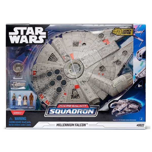 Jazwares Millennium Falcon Med Lys Og Lyd Figur Star Wars Gylden