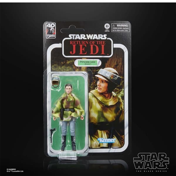 Hasbro The Black Series 40 Th Fødselsdag Stjerne Krige Vend Tilbage Af Det Jedi Prinsesse Leia Figur Grøn