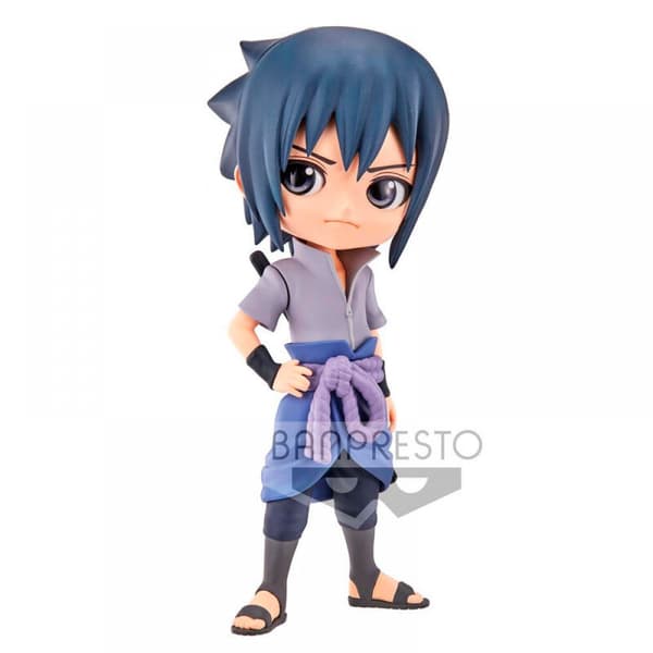 Bandai Qposket Figuuri Naruto Shippuden Sasuke Uchiha Ver A Harmaa