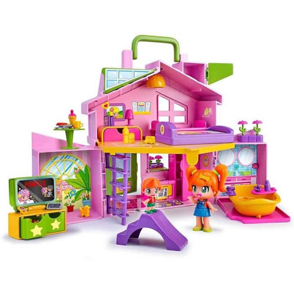 Famosa Figur Pinypon La Casa Rosa Maletín Flerfärgad