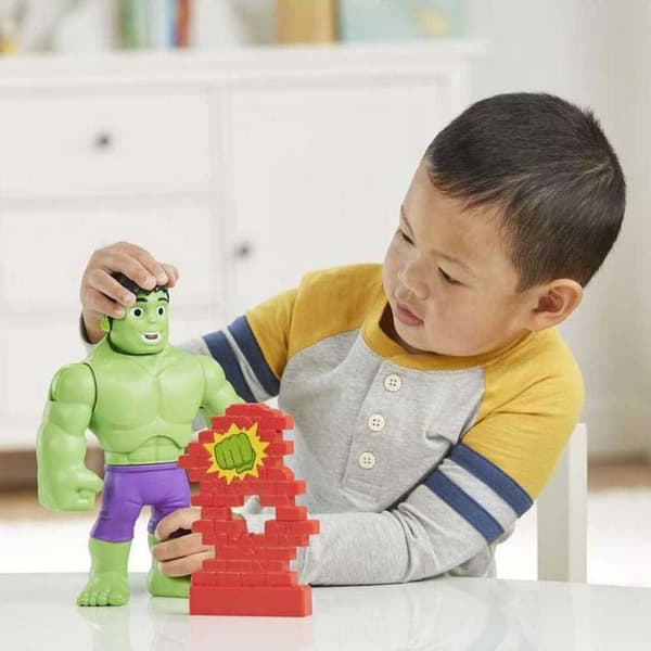 Marvel Spidey Och Hans Fantastiska Vänner Figur Hulk Aplastante Grönt