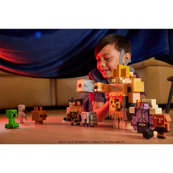 Minecraft Assorterede Nervøse Figurer Figur Legends Pack 2 Gylden