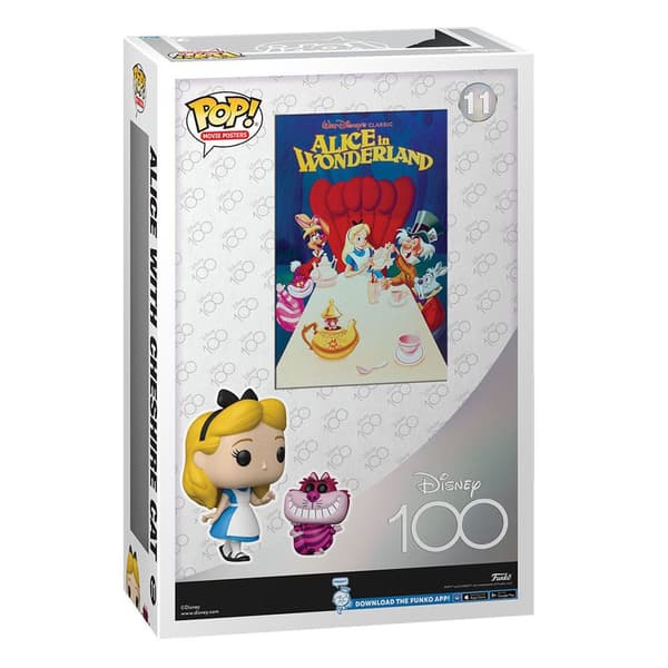 Funko Figur Alice I Underlandet Disney´s 100th Anniversary Pop! Movie Poster & 9 Centimeter Guld