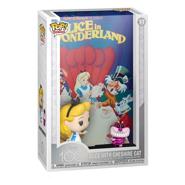 Funko Figur Alice I Underlandet Disney´s 100th Anniversary Pop! Movie Poster & 9 Centimeter Guld
