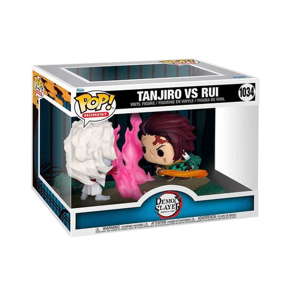 Funko Figurer Pop Kimetsu No Yaiba Demon Slayer Tanjiro Vv. Rui Flerfarvet