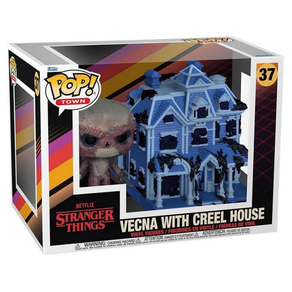Funko Figur Stranger Things Pop! Town Vinyl Vecna With Creel House 9 Cm Blå