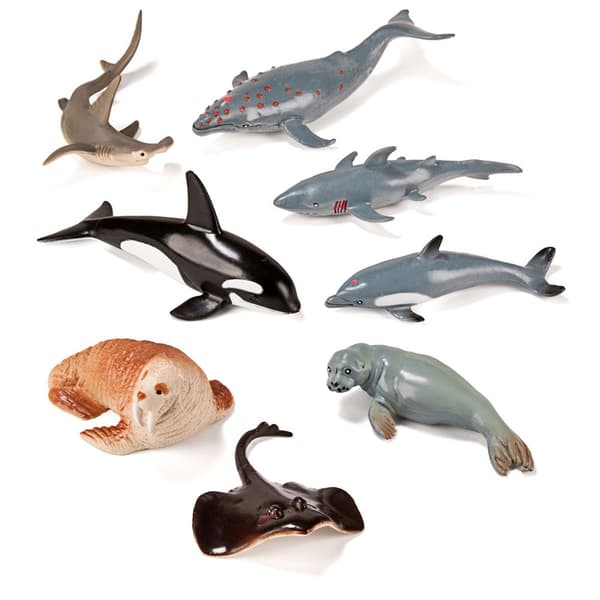 Miniland Figurer Af Havdyr 8 Enheder Flerfarvet