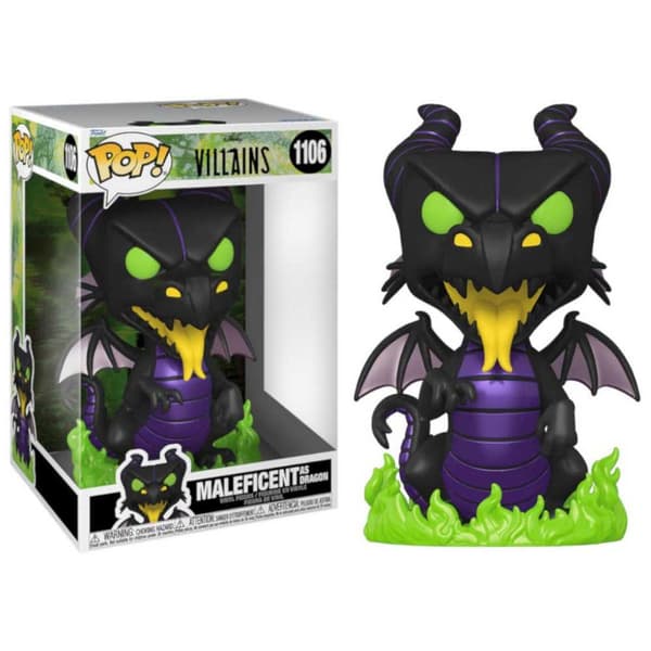 Funko Villains Maleficent Dragon Shape Pop Jumbo Disney Violetti