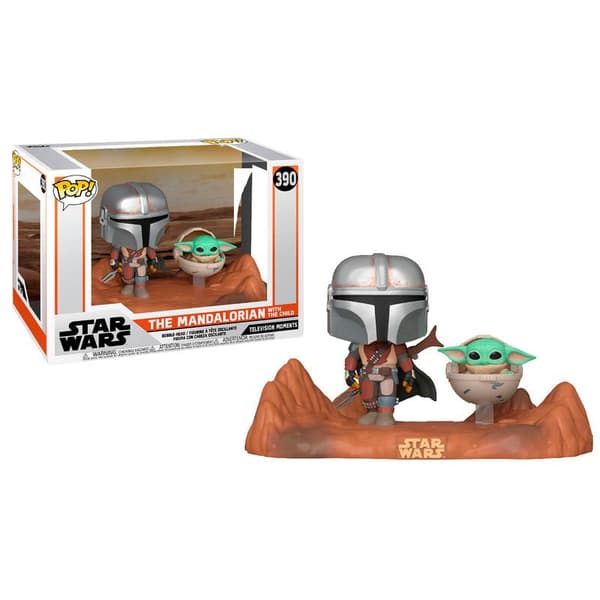 Funko Pop Star Wars Mandalorian Mandalorian And Child Flerfärgad