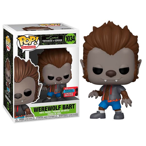Funko Pop The Simpsons Werewolf Bart Exclusive Flerfarvet