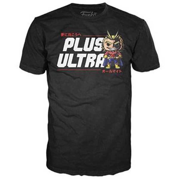 Funko Og Kortærmet T-shirt My Hero Academia All Might Pop 9 Cm Sort M