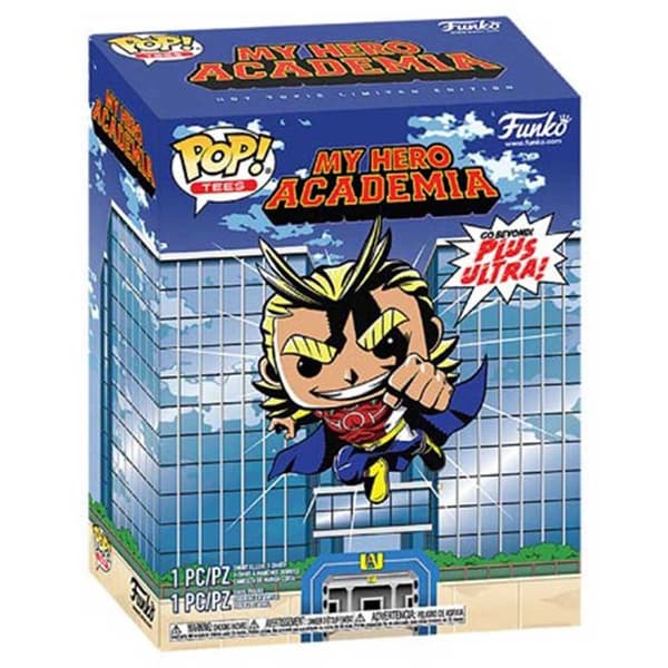 Funko Og Kortærmet T-shirt My Hero Academia All Might Pop 9 Cm Sort M