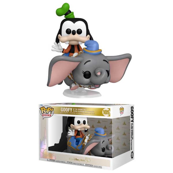 Funko På The Dumbo The Flying Elephant Attraction Pop Dumbo Goofy 15 Cm Flerfarvet