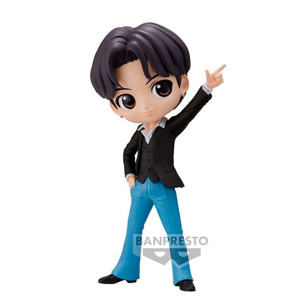 Bandai Qposket Figur Bts Tiny Tan Suga Dynamite Ver A Blå