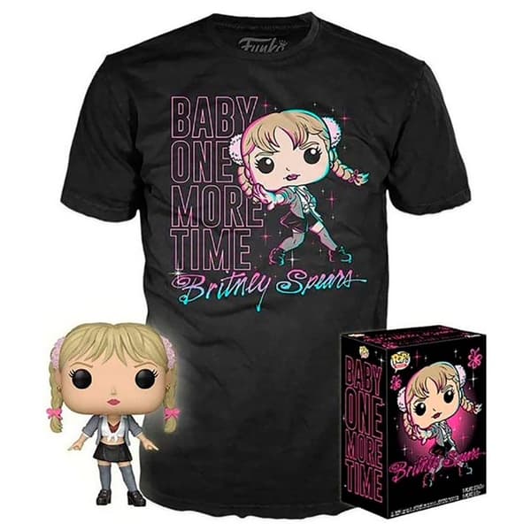 Funko Pop And Tee Britney Spears One More Time Exclusive Lila M