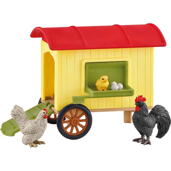 Schleich Legetøj 42572 Mobile Chicken Coop Gylden