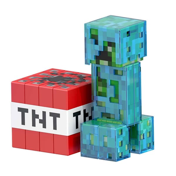 Minecraft Figur Diamond Level Creeper Flerfarvet