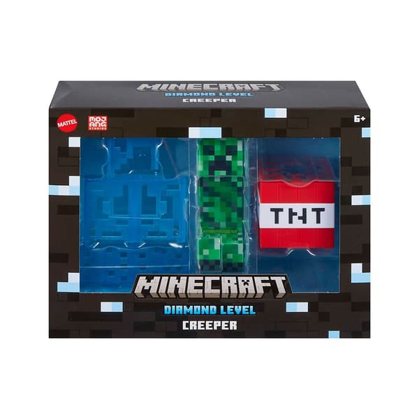 Minecraft Figur Diamond Level Creeper Flerfarvet