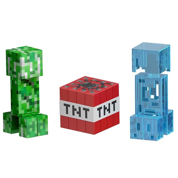 Minecraft Figur Diamond Level Creeper Flerfarvet