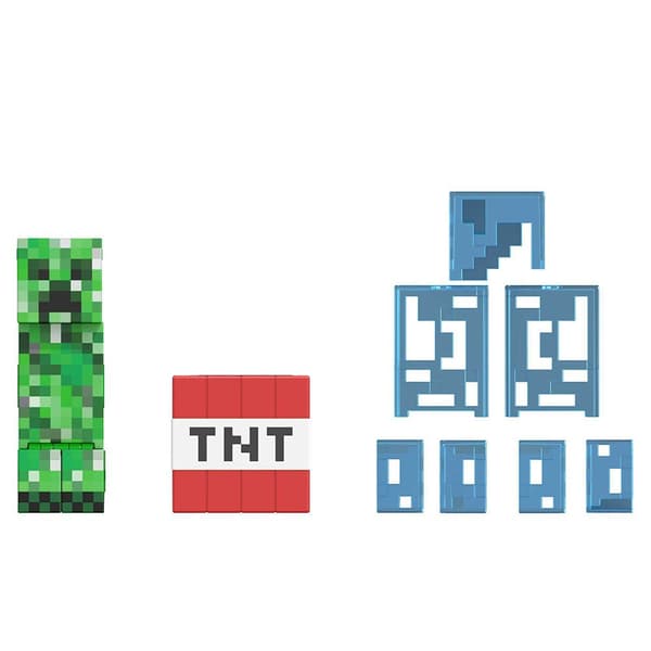 Minecraft Figur Diamond Level Creeper Flerfarvet
