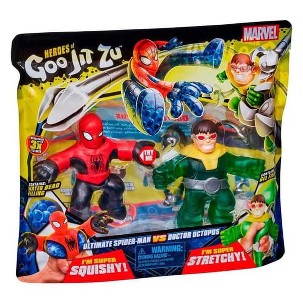 Bandai Action Figur Marvel Goo Jit Zuu Spiderman Vs Doctor Octopus Flerfarvet