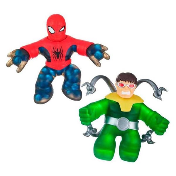 Bandai Action Figur Marvel Goo Jit Zuu Spiderman Vs Doctor Octopus Flerfarvet