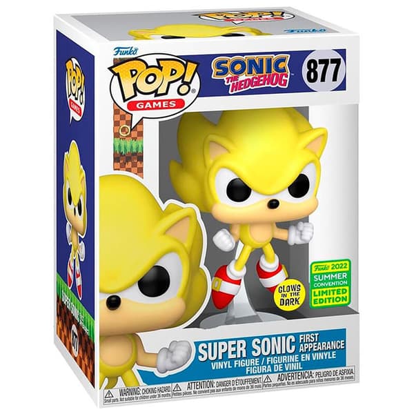 Funko Pop Sonic The Hedgehog Super Sonic Exclusive Gul