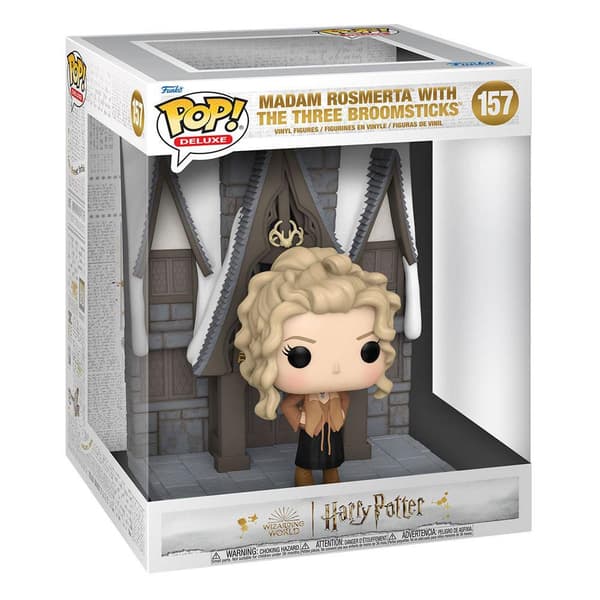 Funko Figur Hogsmeade Harry Potter Chamber Of Secrets Anniversary Pop! Deluxe Vinyl 3 Kvastskaft Med Fru Rosmerta 9 Centimeter Figur Beige