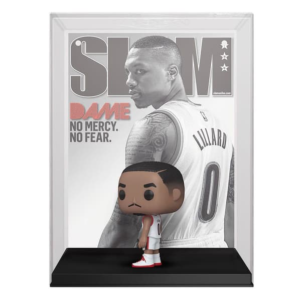 Funko Figur Damian Lillard Slam Magazin 9 Cm Nba Grå