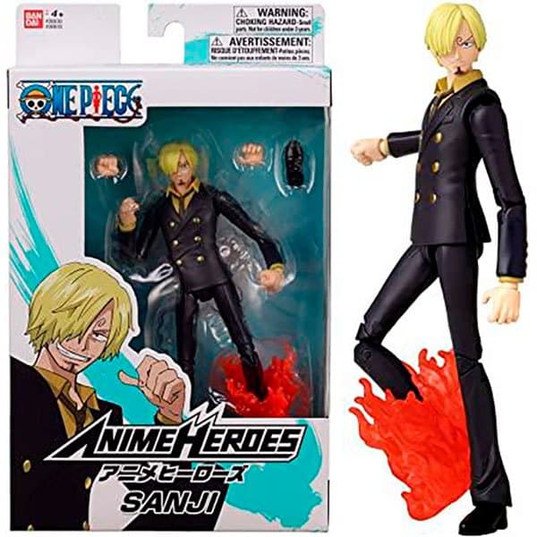 Bandai One Piece Sanji Anime Heroes 16 Cm Monivärinen
