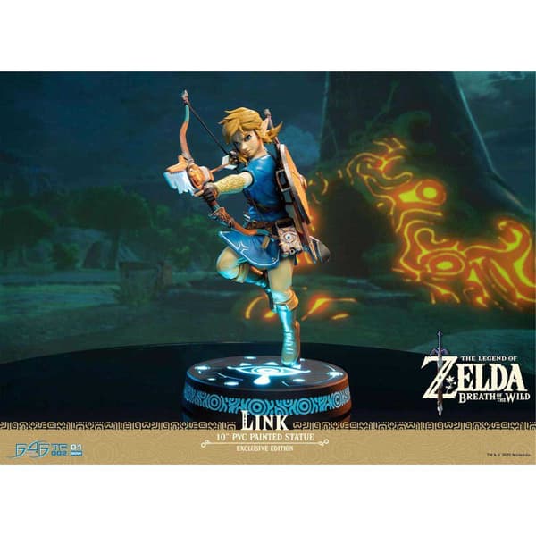 First 4 Figures Collectors Edition Figur The Legend Of Zelda Breath Of The Wild Link 25 Centimeter Blå