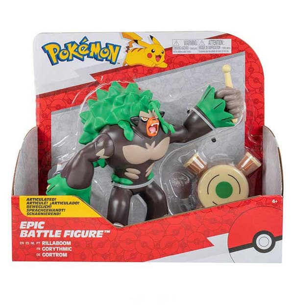 Jazwares Hahmo Pokémon Epic Rillaboom Vihreä