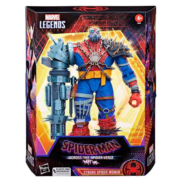 Hasbro Figur Cyborg Spider-woman Deluxe Across The Spider-verse Spiderman Marvel 15 Cm Flerfarvet