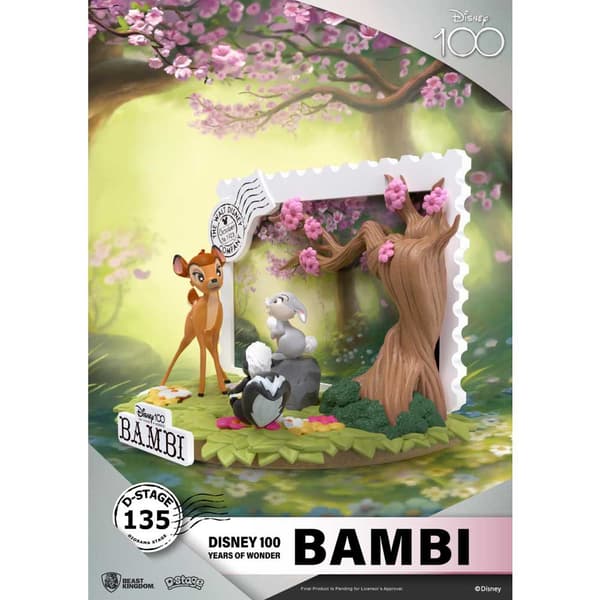 Beast Kingdom Dstage Disney Bambi 100 Vuosipäivä Hahmo Monivärinen