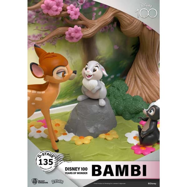 Beast Kingdom Dstage Disney Bambi 100 Vuosipäivä Hahmo Monivärinen