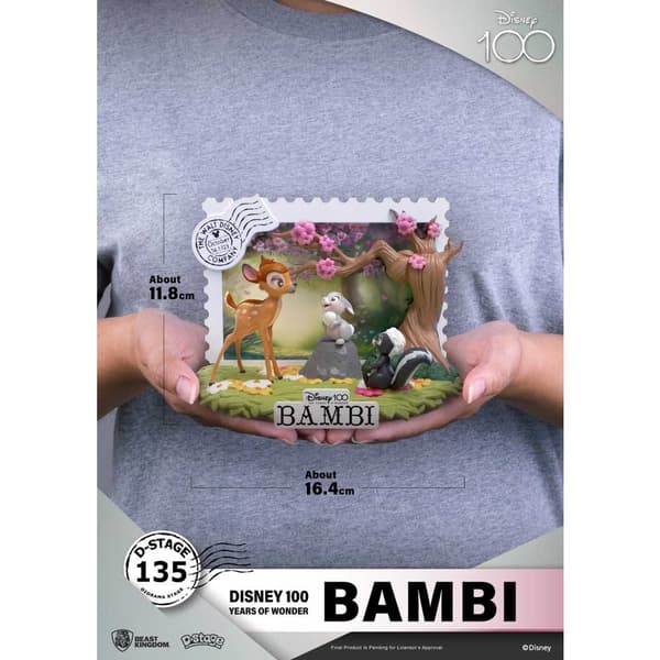 Beast Kingdom Dstage Disney Bambi 100 Vuosipäivä Hahmo Monivärinen